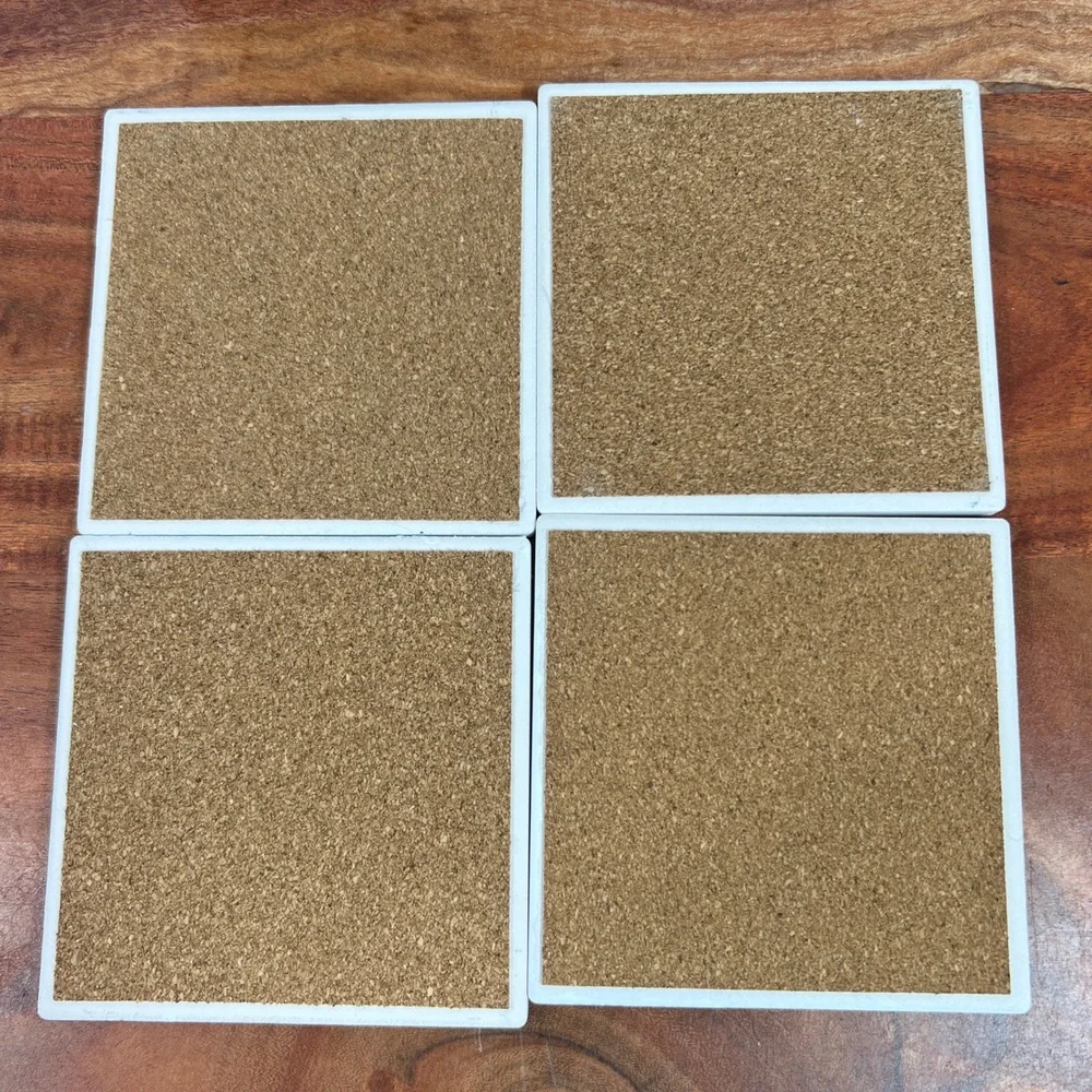 DWK Corporation Christian Bible Verse Coaster Set 4pc TC42102 Cork Back